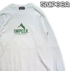 スナイパー snipeer アウトドアロゴ 長袖Tシャツ