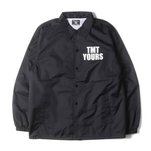 美品 TMT ティーエムティー ジャケット サイズ:L / 22SS YOURSロゴ コーチジャケット (NYLON COACH JACKET) / ブラック 黒 / アウター