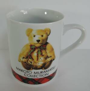 ☆13H■MAKOTO　MURAMATSU　村松誠　猫・熊　陶器製　マグカップ■未使用