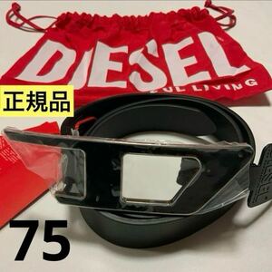 洗練されたデザイン DIESEL ディーゼル 正規品 レディース ベルト B-DLOGO II 黒 ブラック 75 X09917 PR227 2024−2025秋冬新商品