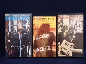 ▼BON JOVI ボン・ジョヴィ VHS 3本▼クロスロード/ベストオブボンジョヴィ/NEW JERSEY/Keep The Faith/ジャンク