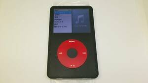 美品 iPod classic (160GB→SSD 512GB 大容量化) ブラックレッド (外装一式 バッテリー等 新品) 第7世代 本体