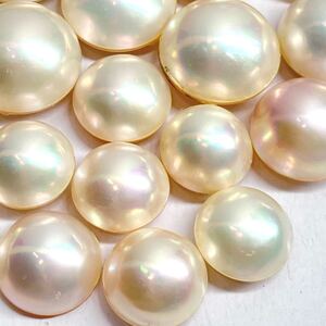 1円〜!!◯マベパールおまとめ184ct◯f 約36.8g ルース 裸石 宝石 pearl パール 半円真珠 ジュエリー jewelry w2N10