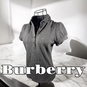 ubj64 Burberry バーバリーレディース グレーポロシャツ