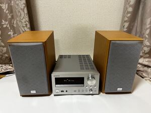 ONKYO CDレシーバー　 CR-N755. オンキョー スピーカー　D-SX7 中古品　2点セット 通電確認済