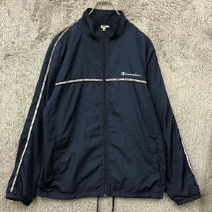 Champion チャンピオン ナイロンジャケット ウインドブレーカー サイズM ネイビー 紺色 メンズ トップス 最落なし （T2）