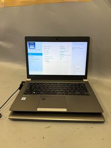 JXJK5298 TOSHIBA Dynabook R63/M /Core i5-7200U 2.5GHz/メモリ:8GB/SSD:256/BIOS確認/2台セット