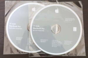 MacBookPro17インチ Mid2009 付属 OS X 10.6 2枚組み