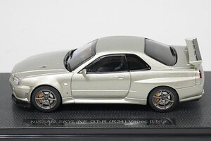 EBBRO エブロ 1/43 NISSAN 日産 SKYLINE スカイライン GT-R(R34) Vスペック II Nur ミレニアムジェイド 44314