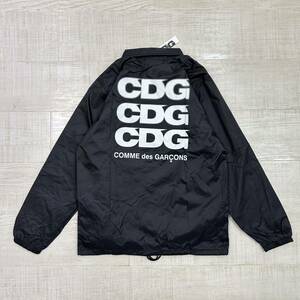 AD2019 新品 CDG COMME des GARCONS コム デ ギャルソン CDG LOGO COACH JACKET ロゴ コーチ ジャケット 2019 BLACK ブラック サイズ M