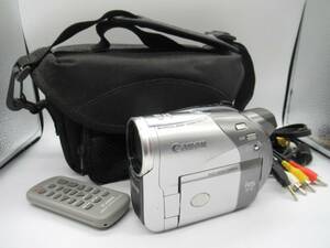 68446 中古品 CANON キャノン iVIS DC50 DVDビデオカメラ キャノンバッテリー BP-214付属 ケース付き