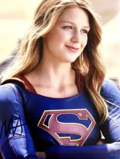 メリッサ・ベノイスト直筆サイン入り超大型写真‥SUPERGIRL