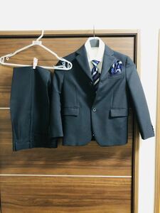 フォーマル 入学式 スーツ セットアップ 男の子 120 POSHBOYカッターシャツ110