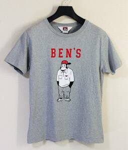 ◆BEN DAVIS ベンデイビス ◆半袖 フロッキーロゴ ＆ プリント Ｔシャツ:M