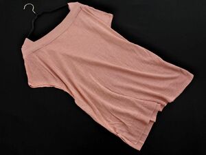 UNTITLED アンタイトル リネン混 サマー ニット セーター size4/ピンク ■◆ ☆ eec4 レディース