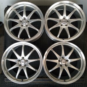 管理番号：A3-231【4本価格】【18x7.5J 5x100 ET+47 ハブ54】TWS FORGED・プリウス インプレッサ等・店頭引取・適格請求書発行可能