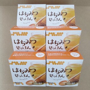 はちみつせっけん　6個セット　クロバーコーポレーション　はちみつ　せっけん　石けん　石鹸　洗顔　保湿