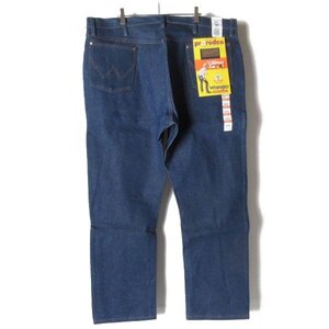 新品 Wrangler 13MWZ リジット ジーンズ 42×30 ラングラー 濃紺 ブロークンデニム 大きいサイズ デッドストック D150-21-0058Z