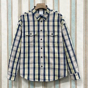 新品未使用 VISVIM ビズビム 2022SS PIONEER CHECK L/S CRASH チェック柄 長袖 シャツ チェックシャツ 0122105011007 中村ヒロキ サイズ4