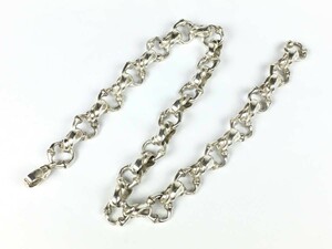 200.5g silver925 シルバー925 ティアーズ ネックレス ウォレットチェーン ボーン 骨 竹 バンブー