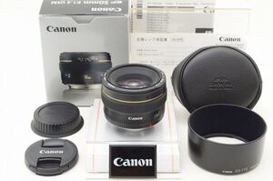 ☆極上美品☆ Canon キャノン EF 50mm F1.4 USM 元箱 付属品 ♯24120909