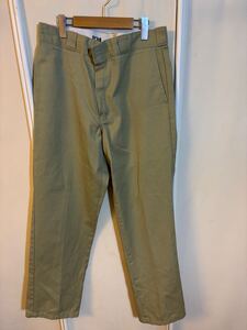 チノパン Dickies ディッキーズ ベージュ系　33インチ ウエスト約86 874 アメリカ古着 エンジニア　メカニック　アウトドア