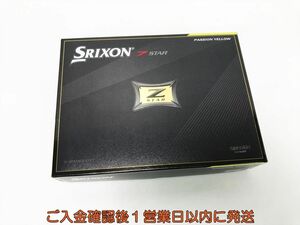 【1円】未使用品 ゴルフ ダンロップ SRIXON スリクソン Z STAR ゴルフボール イエロー 1ダース G02-141tm/F3