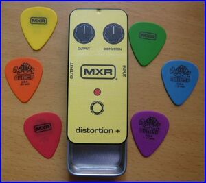 ピックケースMXR Pick Tinピック6枚付きMXRPT01 Distortion+ (Yellow) 