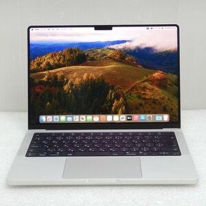 【AC欠品】APPLE MacBook Pro (14-inch, 2021) M1 Pro 8コア 32GB 512GB シルバー 充放電回数154回 日本語キーボード 中古 020