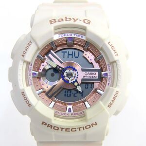 160s CASIO カシオ Baby-G BA-110CH-7ADR 海外モデル クオーツ 腕時計 ※中古