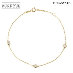 ティファニー TIFFANY&Co. バイザヤード ダイヤ 3P ブレスレット 20cm K18 YG イエローゴールド 750 By The Yard Bracelet 90243916