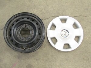 ◎[H61+BG] ①【1セットのみ】鉄ホイール ハイエース純正 15×6J 139.7-6H