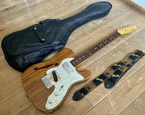 カスタム品 Fender japan tl62 Neck x Franpton Thinline Telecaster Deluxe Body/Fender Wide Range Humbucker x Vintage type pickup搭載