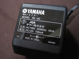  YAMAHA ヤマハ PA-3C PA3C 電源アダプター ACアダプター 中古 動作品 送料一律520円 同梱可