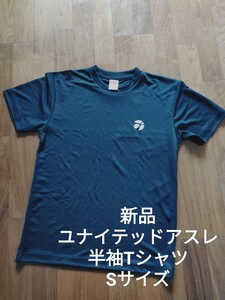 新品 ユナイテッドアスレ オリジナルロゴ 半袖 Tシャツ ドライ ブラック S