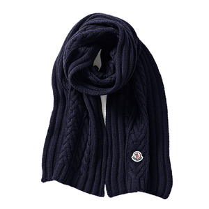 送料無料 120 MONCLER モンクレール 9974400 A9146 ネイビー マフラー SCIARPA