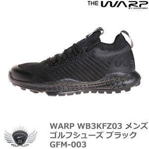 WARP WB3KFZ03 メンズゴルフシューズ ブラック GFM-003 25.0cm[53309]