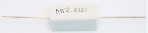 セメント抵抗 5w2.4Ω 1個