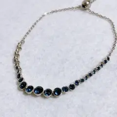 スワロフスキー SWAROVSKI ブレスレット Emily ブルーシルバー