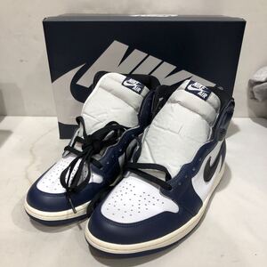 【NIKE】Air Jordan 1 Retro High OG Midnight Navy ナイキ 28.5cm DZ5485-401 ハイカットスニーカー ts202411