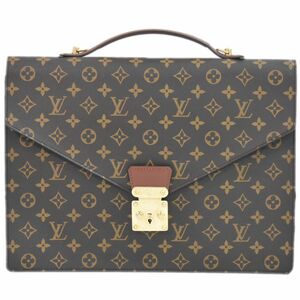 本物 ルイヴィトン LOUIS VUITTON LV ポルトドキュマン バンドリエール ハンドバッグ ブラウン M53338