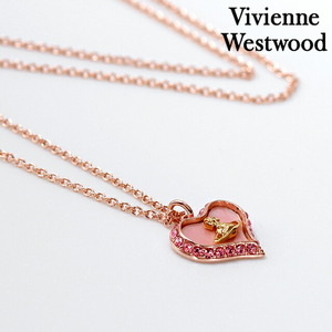 ヴィヴィアン ウエストウッド ネックレス ブランド Vivienne Westwood PETRA 真鍮 63020103-G208 ピンクゴールド アクセサリー ビビアン