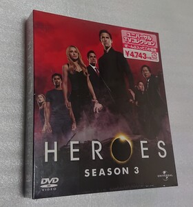 海外TVドラマ DVD 7枚組 HEROES SEASON3 ヒーローズ シーズン3 新品 未開封 マシ・オカ エイドリアン・パスダー マイロ・ヴィンティミリア