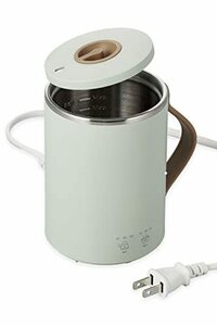 エレコム マグカップ型電気なべ 電気ケトル 350mL Cook Mug クックマグ 【 湯沸かし 煮込み 温度調節 タイマー付き 保温 】 ス