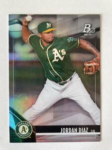 Topps MLB 2021 Bowman platinum #TOP-41 JORDAN DIAZ ジョーダン・ディアス Oakland Athletics オークランド・アスレチックス