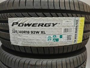 【即納 在庫処分】 ピレリ パワジー POWERGY 225/40R18 225/40-18 【2本】 2022年製 無くなり次第終了 新品 正規品　個人宅可