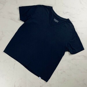 美品 BEAUTY&YOUTH ユナイテッドアローズ Vネック 半袖Tシャツ カットソー トップス メンズ 黒 ブラック サイズM*SC372