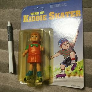 新品 wind up kiddie skater ゼンマイ人形 ローラーブレード ローラースケート 人形 フィギュア 女の子 レア レトロ ビンテージ figure