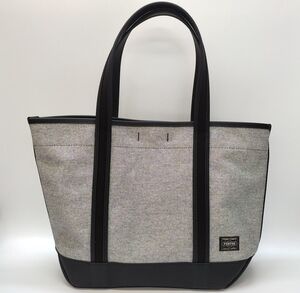 PORTER GIRL トートバッグ ライトグレー ブラック ボイフレンド 877-08539 ポーターガール レディース◆3101/西伊場店