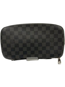 LOUIS VUITTON◆ジッピーXL_ダミエ・グラフィット_BLK/PVC/BLK/メンズ